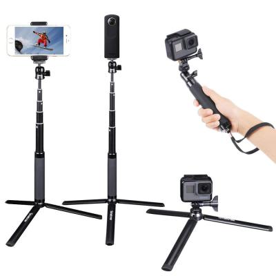 China Handheld Alluminum Monopod Smatree Camera Selfie Stick Tripod Extendable Action Camera for Gopros Heros7/6/5 and Mobile Phone for sale