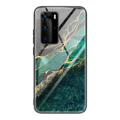 China Luxury Shockproof TPU Tempered Glass Marble Phone Protective Case For Huawei P40 pro nova 6 5T P Smart pro Z 2019 lite E mate 20 back cover for sale