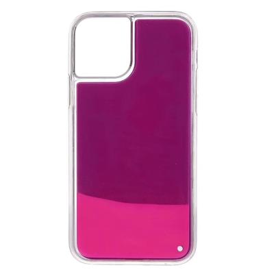 China Quicksand Glitter New Fluorescent Color For iphone11 12pro Max Luminous For Apple 7 8 X XS XR XMAX Mobile Phone Case Liquid Quicksand for sale