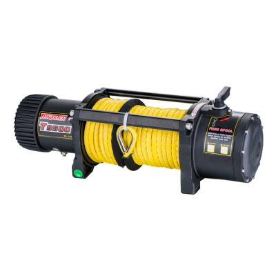 China 9500lb Super Performance 4x4 Tractor Anchor 12v Electric Offroad Tractor Trailer Winch Super AUTOMATIC Winch With Synthetic Rope for sale