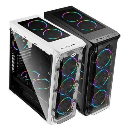 China With Custom Computer Case CPU Fan Metal ATX Aluminum Micro ATX Gaming PC Case Enclosing Gamer Desktop Case for sale