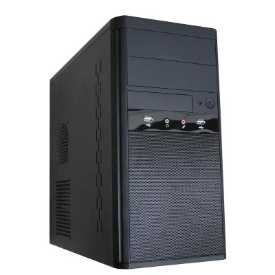 China With Fan Amazon Free Sample New Hot Selling CPU Desktop PC Computer Chassis Cases ATX Casings With Alarm Speaker Air Duct Screwless for sale