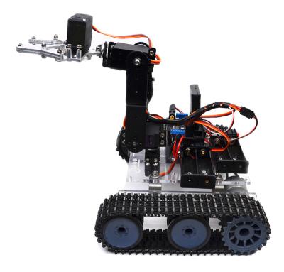 China Smart Remote Control Tank DIY TOY DIY Set Kit With Mechanical Arm Compatible With Arduino for sale