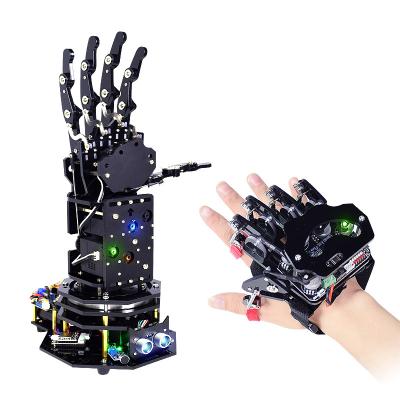 China Gihand Metal Mini Robot Arm Somatosensory Educational Bionic Robot Arm Display Kit Robot Hand Palm for sale