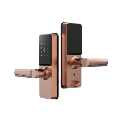 China Manufacturer Supply Level Lock High Quality Zinc Alloy Door Handle Smart Door Lock For Glass Door for sale