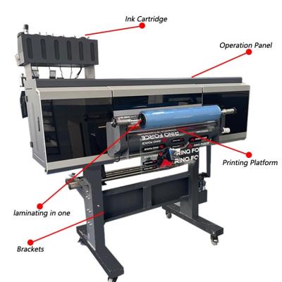 China Inkjet Printer UV dtf printer Printing Machine DTF Transfer AB Film Sticker Printer With Varnish for sale