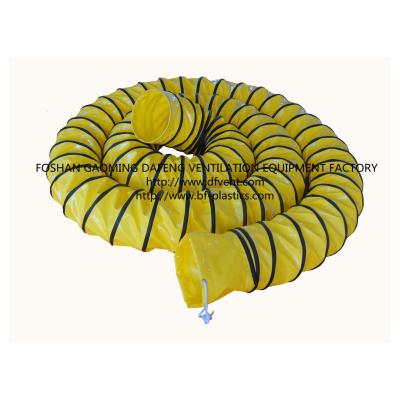 China PVC 300mm 12inch Air Duct Pipe Fan Duct Fire Resistant Flexible Exhaust Hose with 5m for sale