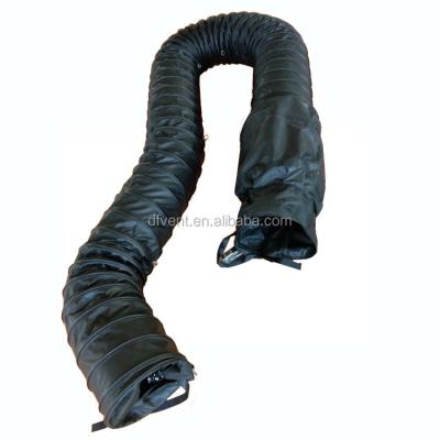 China Construction Air Duct Flame Retardant Antistatic Flexible Duct With Bag for sale