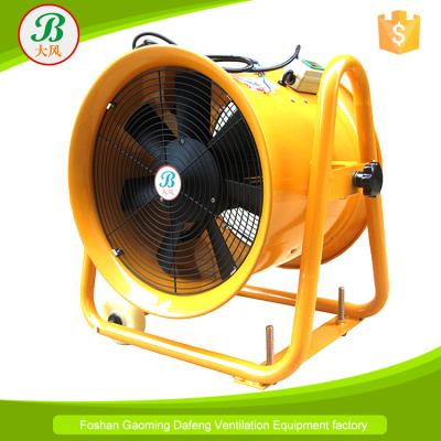 China 500mm alloy air pedestal die-cast aluminum hand-push fan with adjustable stand and wheels for sale