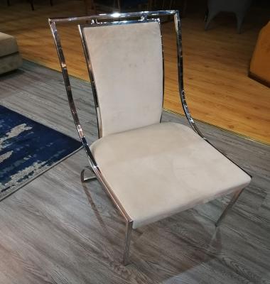 China Other Modern Hotel Restaurant Chair Set Furniture Metal Stainless Steel Fabric Luxury Restaurant Dining Chair for sale