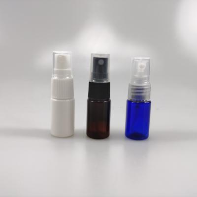 China Eco-friendly Portable 10ml PET Perfume Spray Bottle With Flat Shoulder For Travel for sale