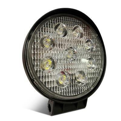 China 27W Round LED work light offroad working lamp auto 27w LED work light 24V for sale