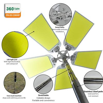 China 360light Telescopic Rod Led Fishing lights led Camping Outdoor Lighting 12V Waterproof LED Work lights for sale