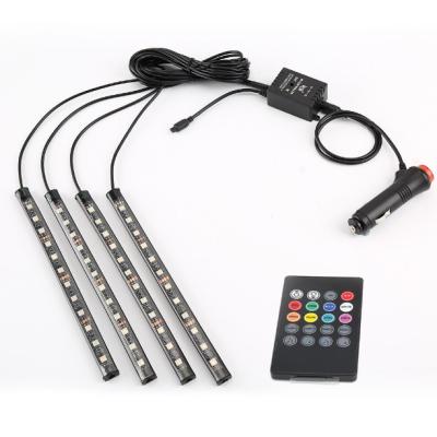 China Conpex car led strips 4014-SMD RGB LED Decoration Strip IR remote sound control Bus Internal Interior Atmosphere Light for car for sale