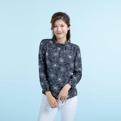 China Lightweight Long Sleeve Sweater Pu/Breathable Casual Wear Tops High Collar Blouse Female Breathable Formal Half Women Summer Shirts for sale