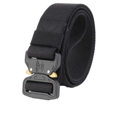 China High Quality Automatic Nylon Cloth Army Canvas Belt Decoration Buckle Combat Tactical Military Belts Belts for sale