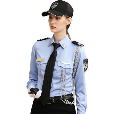 China Security guard officer suit China factory supply design men and women security guard uniform shirt suit dress uniform for sale