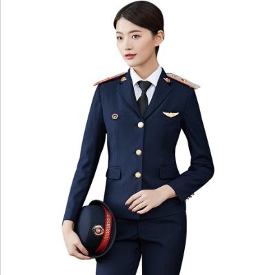 China Stewardess uniform Work Uniform train station train station staff work clothes security guards uniforms for sale