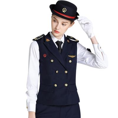 China Formal Cross Waistcoat Business Ladies Waistcoat Office Work Waistcoat Women for sale