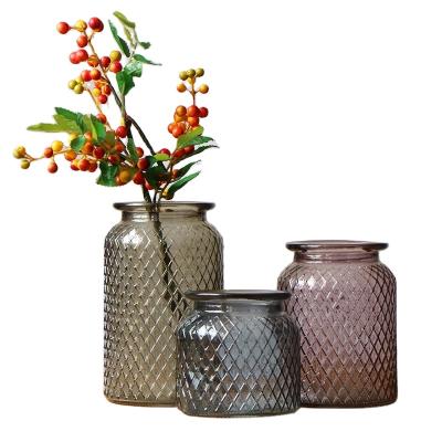 China New color classic/postmodern sprayed glass vase for decoration for sale