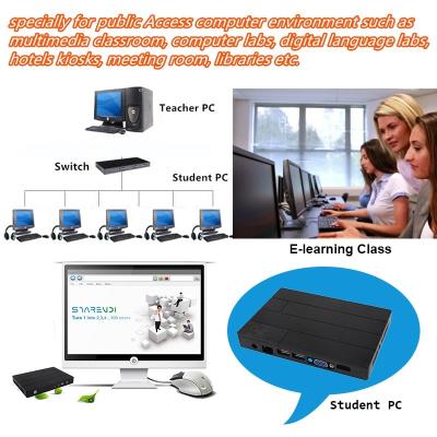 China Education technology solution multiple user PC station Zero client with USB Redirection printer scan for sale