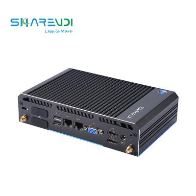 China i5 5300U 4G RAM 128G SSD Fanless mini pc for Digital signage solution for sale