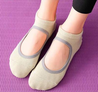 China Anti Slip Pilates Pilates Anti Slip Anti Slip Yoga Socks Silicon Gel Grip Toes Women Ankle Five Finger Compression Socks Custom Toe Socks 5 for sale