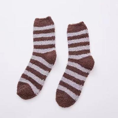 China Unisex Winter Breathable Warmer Floor Sleep Socks Women Thicken Wool Cashmere Thermal Snow Boots Thick Velvet Socks For Men for sale