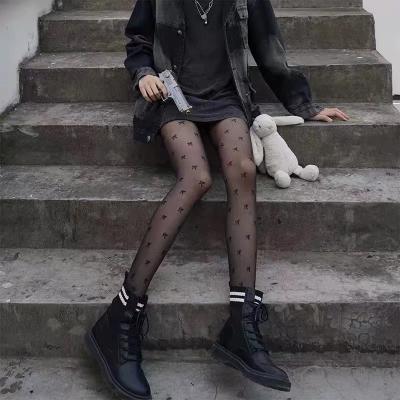 China Black Women Antibacterial Knee High Thigh High Boots Lace Trim Lace Stockings Super Wide Black for sale