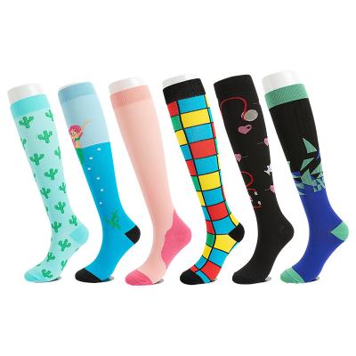 China Breathable Colorful Unisex Sports Women's Knee High Fashion Compression Care Plantar Socks for sale