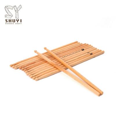 China Factory Direct Logo 2b 3a 5a 5a 5b 5c 7a Ash Rubber Hickory Walunt Sandalwood Wooden Drumstick Strong Custom Direct Birch Maple Beech for sale