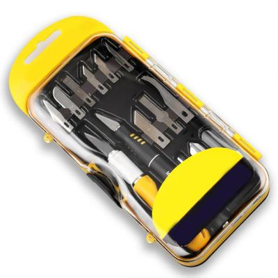 China Hot Selling Slide Open Amazon Precision 103pc Hobby Wood Carving Craft Art Knife Set for sale