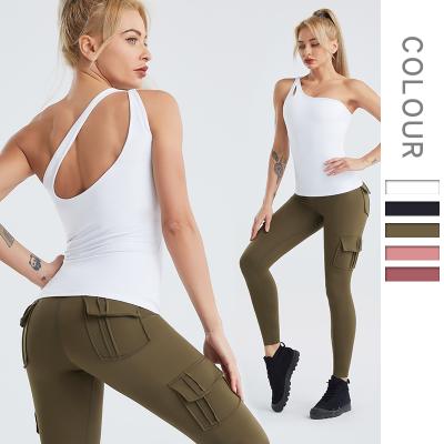 China Breathable Customized Ladies Slim Sports Yoga Clothes High Quality Elastic Fitness Tights Yoga Clothes Tops for sale