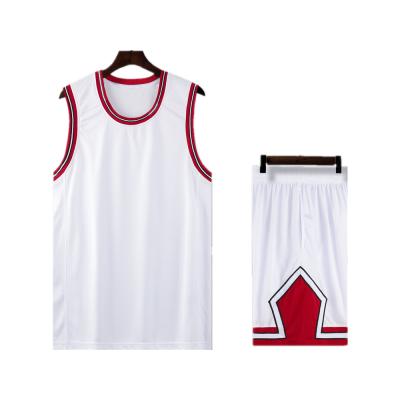 China Custom 2022 new custom youth sports street fashion basketball team sportswear antibacterial embroidery basketball tank top for sale