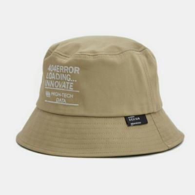 China Cool Summer Bucket Hat Yellowish Brown Ladies Hats Fisherman With Custom Logo for sale