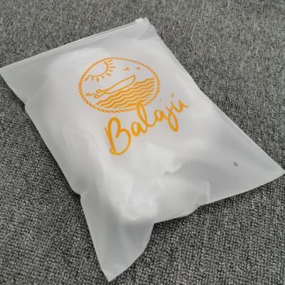 China BIODEGRADABLE Frosted Zipper Bag Closure Printing Zipper Bag Custom Black for sale