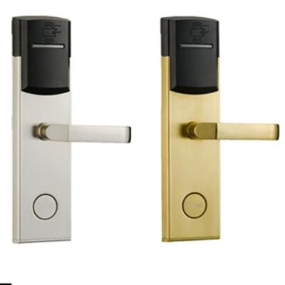 China Stainless Steel RFID Card Door Lock Cylinder Handle Key Electronic Door Lock for sale