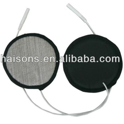 China Conductive Dry Textile Reusable ECG Electrode For Tens for sale