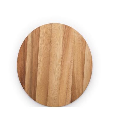 China Soft Sustainable Hot Selling Double Side Round Cutting Board Storage Table Wooden Solid for sale