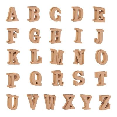 China Europe MDF Wooden Alphabet Letters For DIY Craft Home Decoration Letter for sale