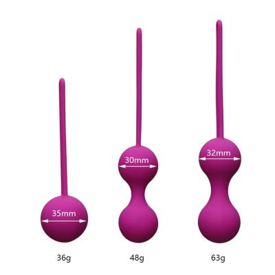 China Waterproof Silicone Kegel Love Balls Geisha Balls Kit For Woman Exercise After Pregancy for sale