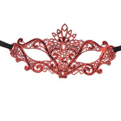 China Satin Ribbon Tied Adult Polyester Hot Stamping Colored Cosplay Masks For Cosplay Parties for sale