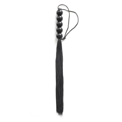 China Durable Silicone With Big Plastic Beads Whips Teasing The Passion Fun Between Lovers BDSM Game for sale