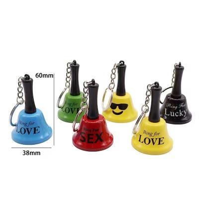 China Multi Colors Printed Ring For Sex Bells Sex Game Bells Lovely Keychain Bells Accessories for sale