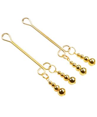 China Metal Nipple Clamps With One Size Fit Design With Beads Decoration for sale