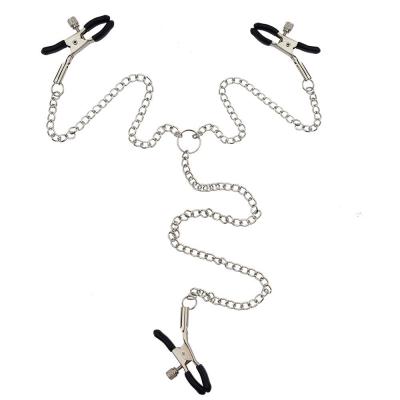 China Three Chains Metal Nipple Clamps Easy To Clean And Storage for sale