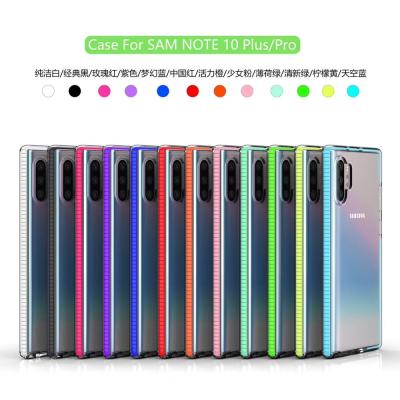 China Custom Customized Customized Blue Red Orange White Black Green Red Pink Purple Red Blue Phone Case For Samsung Note 10 Note 10 Plus Pro for sale