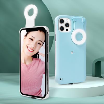 China Anti-drop Power Supply Wireless Selfie Light Phone Case Featuring 3 Color 