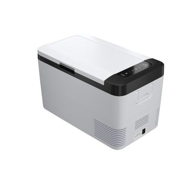 China Drain Portable Fridge 25L Small Mini Fridges Ruged Design Alpicool 12V Freezer Mount Plug/USB Port/Pull String Small Fridges for sale