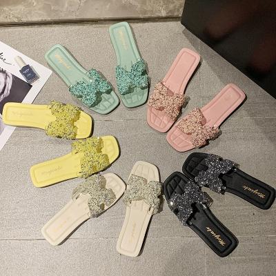 China CUSHIONING fashion indoor and outdoor non-slip masonry sandals women decorative slippers for sale